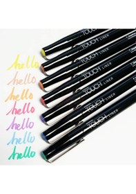 Resim Touch Liner Brush Çizim Kalemi Fırça Uçlu 7 Renk Set 