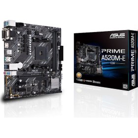 Resim Asus Prime A520M-E/CSM AMD A520 4400 MHz DDR4 Soket AM4 mATX Anakart 