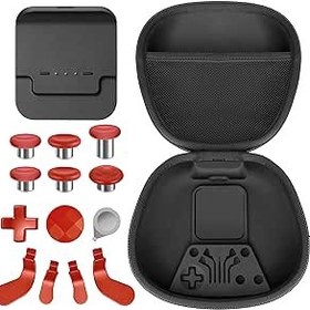 Resim Complete Component Pack for Xbox Elite Wireless Controller Series 2 package Includes 1 Carrying Case 1 Dock, 4 Paddles, 2 DPads, 6 Thumbsticks,1Tool, for Xbox One Elite Series 2 Core Replacement Parts 