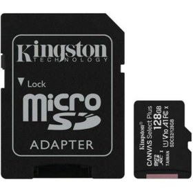 Resim Kingston SDCS2-128GB 128GB micSDXC Canvas Select Plus 100R A1 C10 Card + ADP Hafıza Kartı 