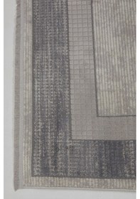 Resim Enti Dora 1902 Gri Salon Halısı Kesme Yolluk Yumuşak Doku Kaymaz Tozumaz Halısı Gri 