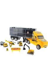 Resim Taşınabilir Die Cast Metal Araçlı Inşaat Kamyonu 