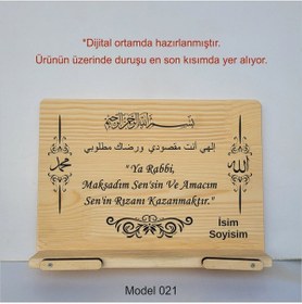 Resim Münzevi Masaüstü Ahşap Rahle/tablet/kitap Tutucu-model021 