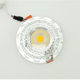 Resim Silver Kristal Cam Sıva Altı Spot Cob Led Armatür Gün Işığı Silver 
