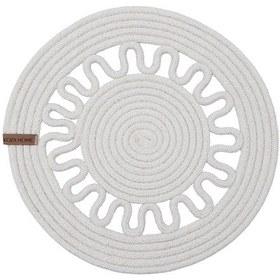 Resim Koza Home Cesta Amerikan Servis El Yapımı Pamuklu Krem Jüt Örme Dekoratif S Krem 