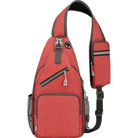 Resim Youmex 2023 Yeni Model Çok Fonksiyonlu Su Geçirmez Kumaş Seyahat Outdoor Casual Unisex Askılı Çanta - Kırmızı Kırmızı 