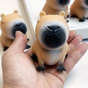 Resim Sevimli Kapibara Sıkma Oyuncak, Büyük & Küçük, Sevimli Peluş Hayvan, Rahatlama Oyunu, Çocuklar, Gençler, Yetişkinler için Parti Hediyeleri, Paskalya, Cadılar Bayramı, Noel, Şükran Günü Hediyesi, Plastik, Açık Kahverengi 