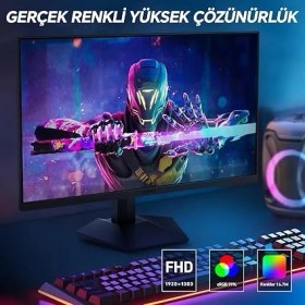 Resim Monitör 24E3 23.8ınç, 165Hz, Fhd, 1080P(1920*1080), 1ms, Ips, Adaptive Sync, Monitörler,gaming, HDMI 1.4*2, Dp 1.2*1, Eğilmek -5~15°, Yukarı ve Aşağı, Görme Açısı 178°, VESA 75*75MM, Siyah 