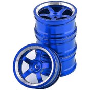 Resim Adet 1/10 Rc Yol Drift Arabası 52mm Metal Jant Tekerlek Göbeği Sakura İçin, Koyu Mavi S202412246334 Koyu Mavi 