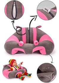 Resim TOKKO Premium Dörtlü Set Uyku Fili Peluş Ayıcık Çocuk Koltuğu Antibakteriyel 4'lü Set 