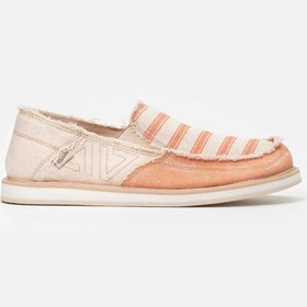 Resim Vaneda 1331 Linen Espadril Keten Kadın Ayakkabı Bej Somon 