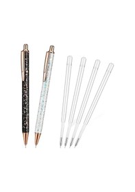 Resim 6 Parça Hava Tahliye Kalemi Vinil İçin İnce İşaretleme Pimi Kalem Glitter Hava Tahliye Kalemi Siyah, Beyaz 