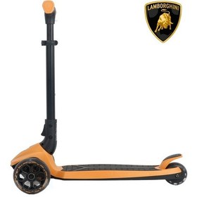 Resim Lisanslı L3 Kolay Katlanabilir Işıklı Orta Gövde Ve Işıklı Tekerlekli Çocuk Scooter Turuncu Turuncu 