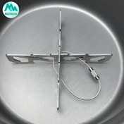 Resim Dayanıklı Paslanmaz Çelik Çok Amaçlı Outdoor Haç - Anahtarlık Kamp Tripodu, Alkol Ocağı Standı, Odun Tutucu - Taşınabilir Anahtarlık Halkalı, Sırt Çantası, Yürüyüş ve Hayatta Kalma Setleri ile Uyumlu - Montaj Gerektirmez, Hafif Destek, Yüksek Kaliteli Malzeme, Macera Severler İçin Tripod Desteği 