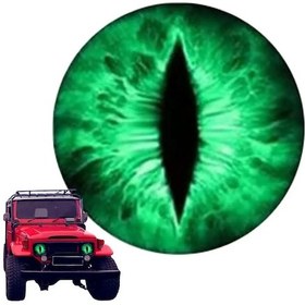 Resim Canavar Gözler Far Çıkartmaları 3d Stereo Yuvarlak Gözler Far Süslü Çıkartmalar Amerika Birleşik Devletleri Style 3 1 ADET 