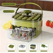 Resim Globalbloom Asuwei 25 Gözlü Kaydırmalı Buz Kalıbı Çift Kat Bpa Free Beyaz 