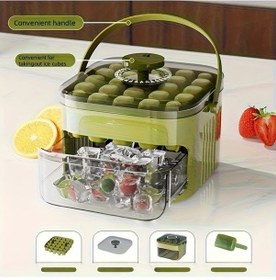 Resim Globalbloom Asuwei 25 Gözlü Kaydırmalı Buz Kalıbı Çift Kat Bpa Free Beyaz 