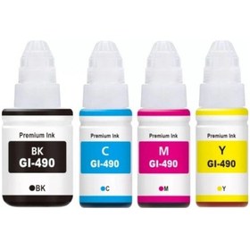 Resim Duruink Canon Pixma G4411 Gı-490 Uyumlu Mürekkep Seti 135ml Siyah + 3x70ml Renkli 