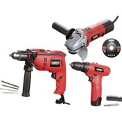 Resim Attlas Eco Set 3G Li Darbeli Matkap + Akülü Matkap + Avuç Taşlama 