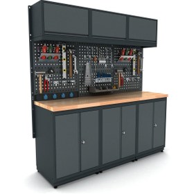 Resim İdeal Ekipman 1.8 Metre Modüler Çalışma Tezgahı İE.36.18.07 