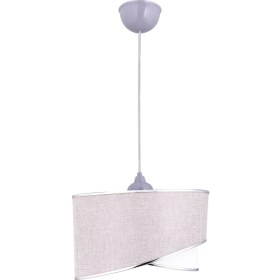 Resim Elips 2 Katlı Kumaş Pasta Avize Çocuk Odası Yatak Odası Salon Mutfak Hol 