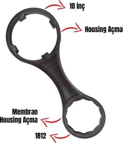 Resim Su Arıtma Cihazları Için Filtre Kabı Ve Membran Kabı Açma Anahtarı Abs Kırılmaz Seri 