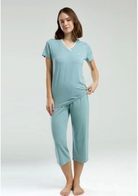 Resim Pierre Cardin 8984-s Kadın Kapri Takım Yeşil 