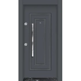 Resim Mono Çelik Kapı Daire Giriş Kapısı Çelik Kapı MN-1015 Pvc Kabartma 