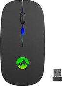 Resim Everest SMW710 USB 2.4 Ghz LED'li 800/1200/1600 DPI Şarjlı Kablosuz Mouse SMW710, Siyah 