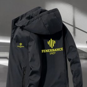 Resim Erkek & Unisex (çift) 1907 Finn Detaylı Rüzgar Geçirmez Ceket - Dayanıklı Kapüşonlu Kışlık Mont, Kayak, Snowboard ve Açık Hava Aktiviteleri İçin Makinede Yıkanabilir - Cepli, Günlük Geometrik Desen (Erkek Dış Giyim) 