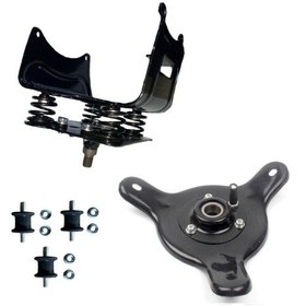 Resim Kmtmak Motorlu Tırpan Yaylı Alt Motor Bağlantı Sacı Üçgen Alt Sehpa Alt Amortisör Takozu 