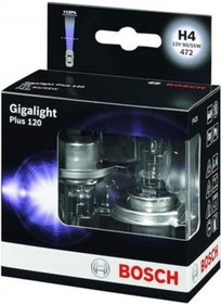 Resim Bosch H4 Gigalight H4 Plus +120 Fazla Işık Far Ampul 2 Adet 
