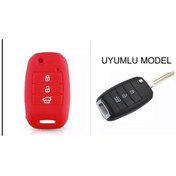 Resim Kia Rio Ceed Cerato Sportage Silikon Anahtar Koruma Kılıfı 