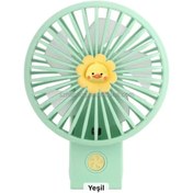 Resim sonx şarjlı katlanabilir el fanı 3 kademe güçlü pervane FAN renkli 