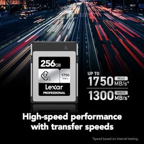 Resim Lexar Profesyonel CFexpress Tip B Kart GÜMÜŞ Serisi 1000MB/s 256GB 