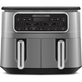 Resim Karaca Air Pro Cook Duo Ev Yemeği Xxxl 8 Kişilik Airfryer 4 + 4 L 