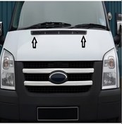 Resim Servetoto Ford Transit Krom Ön Kaput Havalandırma Izgarası 1 Parça P.Çelik 2003 > 2013 