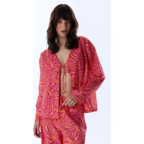Resim Penti Renkli Deila Kimono 