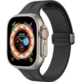 Resim Velmora Watch Ultra 49mm Uyumlu Krd-84 Uyumlu Kordon-siyah 