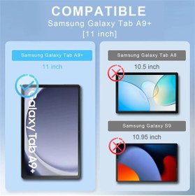 Resim m.tk moveteck Samsung Galaxy Tab A9 Plus 11 Inç Tablet Kılıfı Silikon Nano Ekran Koruyucu Dokunmatik Kalem Seti 
