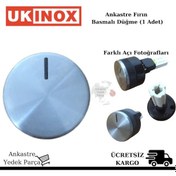 Resim Ukinox Uyumlu Ankastre Firin Basmali Düğme / Konum / Ayar Düğmesi - 395774048 