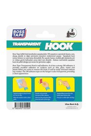 Resim Genel Markalar Güçlü 3M Yapışkanlı Şeffaf Banyo Mutfak Bornoz Havlu Bez Askısı 2'li Büyük 