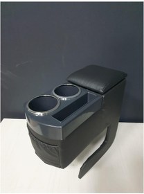 Resim Montajsız Bardaklı Deri Kolçak Siyah Delmeden Montaj (487665368) 