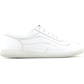 Resim Barmea 2021 Beyaz Deri Lastikli Kadın Spor Ayakkabı 