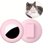 Resim Airtag için 2 adet Silikon Pet Kolye Çıkarmaları, Köpek & Kedi Kolyeleri için Yuvarlak Korumalı İzleyici Kasa Aksesuarları 