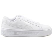 Resim Puma Smash Platform Kadın Beyaz / Gri Sneaker 