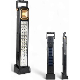 Resim 48 Led'li 45W Güneş Enerjili ve Şarjlı Işıldak | Solar Kamp Lambası 