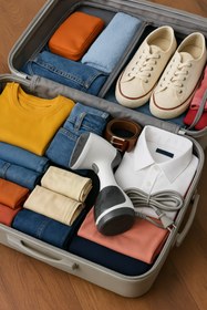 Resim Waldern DU-101 1200W Portatif Buharlı Dikey Kırışık Giderici Ütü 