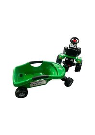 Resim Power Pedallı Big Trolley Traktör 07-320 Yeşil 