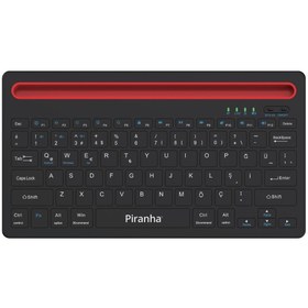 Resim Piranha 2376 Kablosuz Bluetooth + 2.4GHz Türkçe Q Klavye | Windows, iOS & Android Uyumlu 